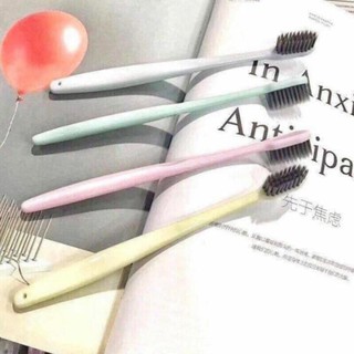 Set 4 Bàn Chải MUJI  Lúa Mạch Than Tre