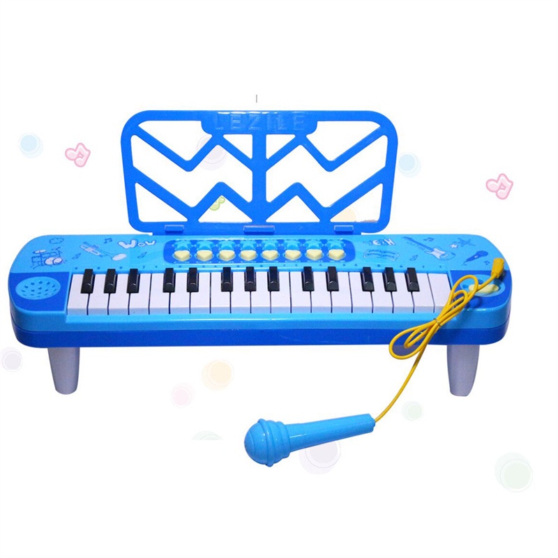 [TẶNG DÂY CỘT TÓC] Đàn piano cho bé 32 phím, có mic hát, có nhạc nền, âm thanh chuẩn - Hàng loại 1 cao cấp