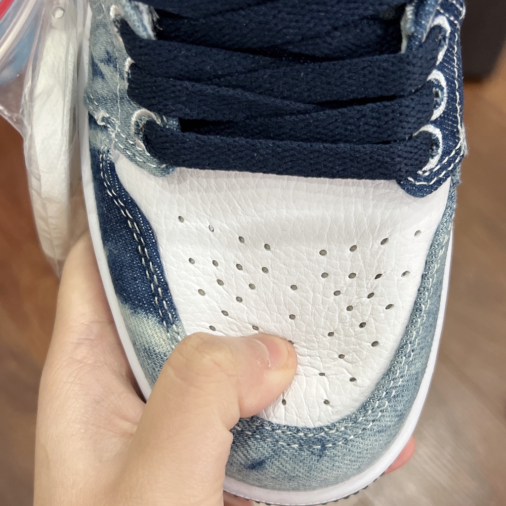 Giầy Jordan 1 bò loang thấp cổ cao cấp fulllbox