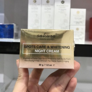 Kem nám cao cấp ban đêm Sakura Spot Care & Whitening Night Cream 30g