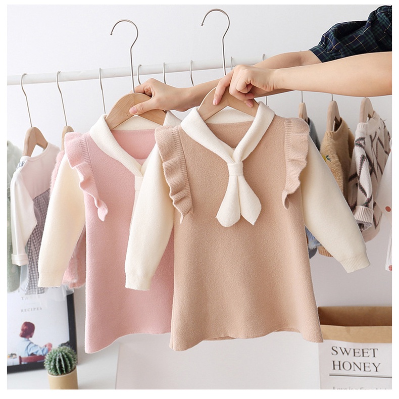 Áo len cao cấp chất mềm mịn bé gái size 16-28kg  [AL23]