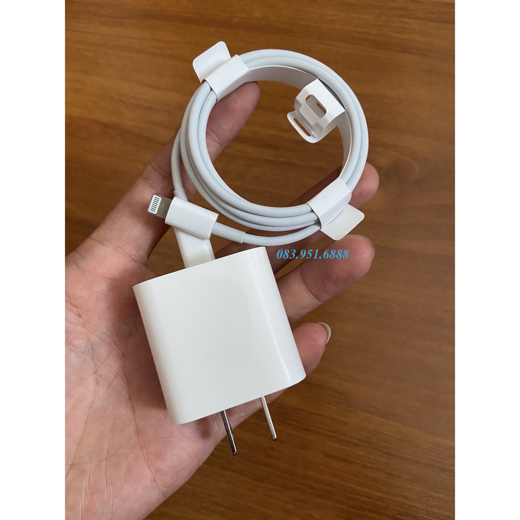 Bộ Sạc Nhanh iPhone PD 18W Củ Sạc 18W + Cáp C to Lightning 1m