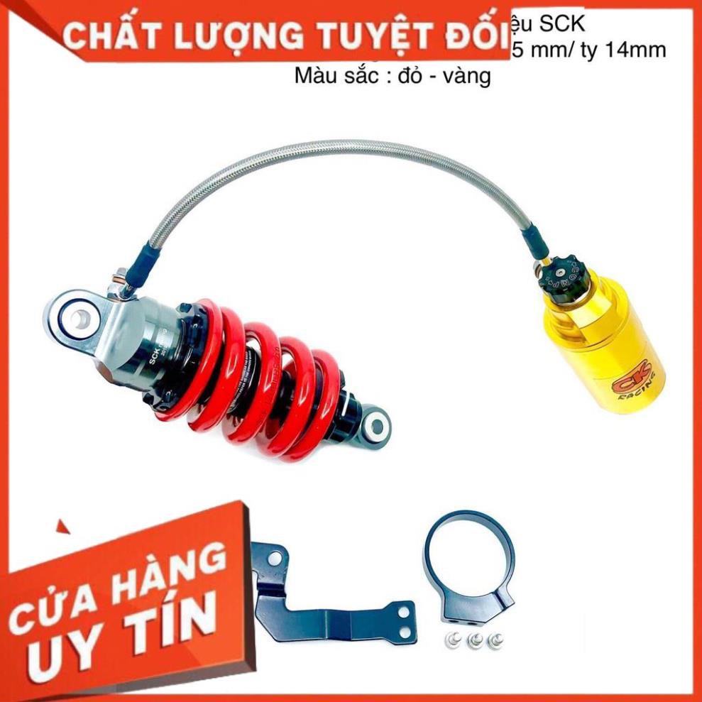 Phuộc EXCITER 150 sau có bình dầu tròn ty 14 (nhãn hiệu SCK) (LC150 - 205MM)