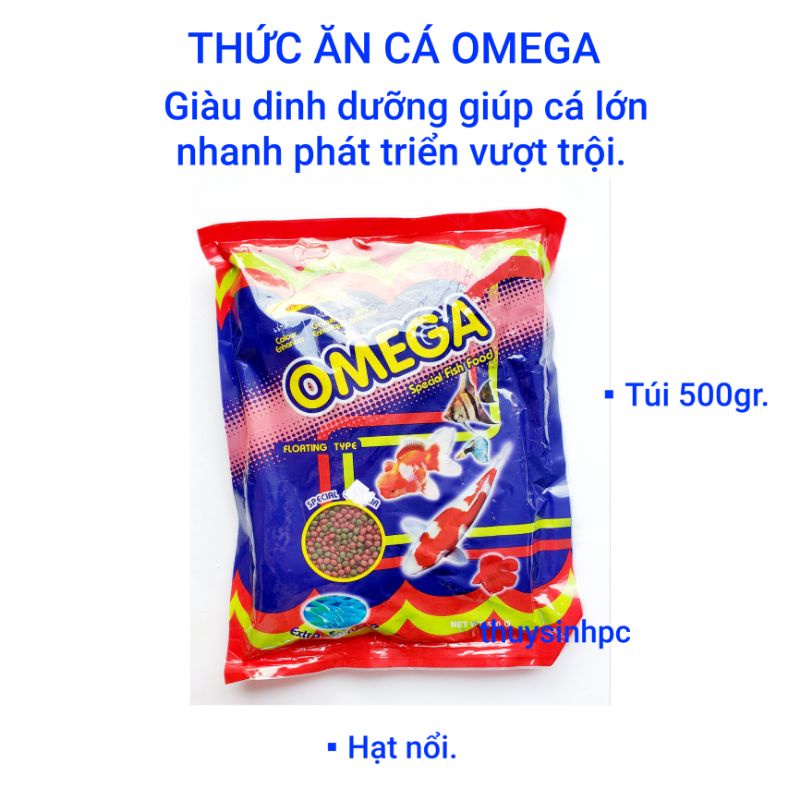 Thức ăn cá cảnh Omega giàu dinh dưỡng 500gr