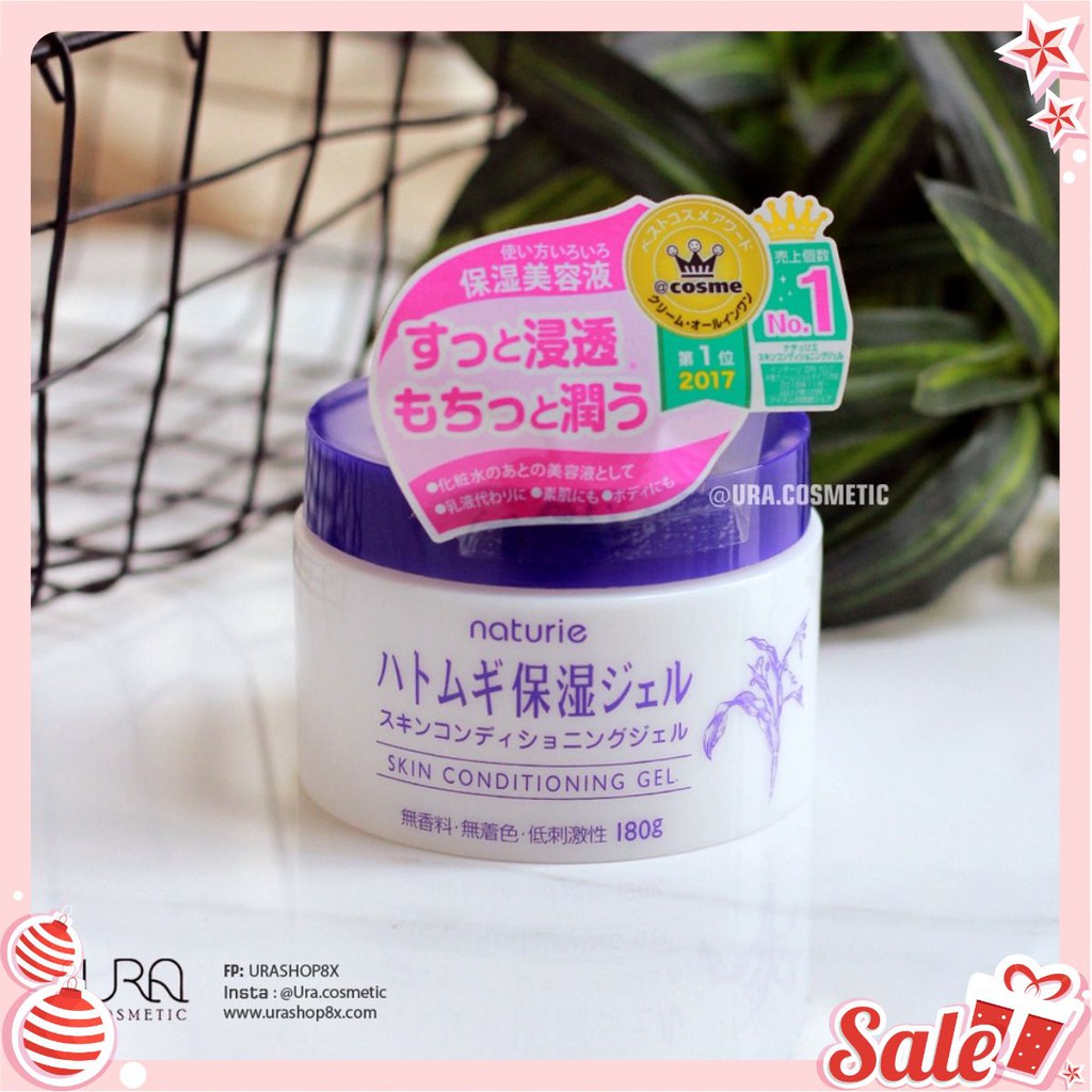 [MUA THẢ GA] Kem Dưỡng Ẩm Hạt Ý Dĩ Naturie Skin Conditioning Gel 180gr chính hãng [MUA THẢ GA]