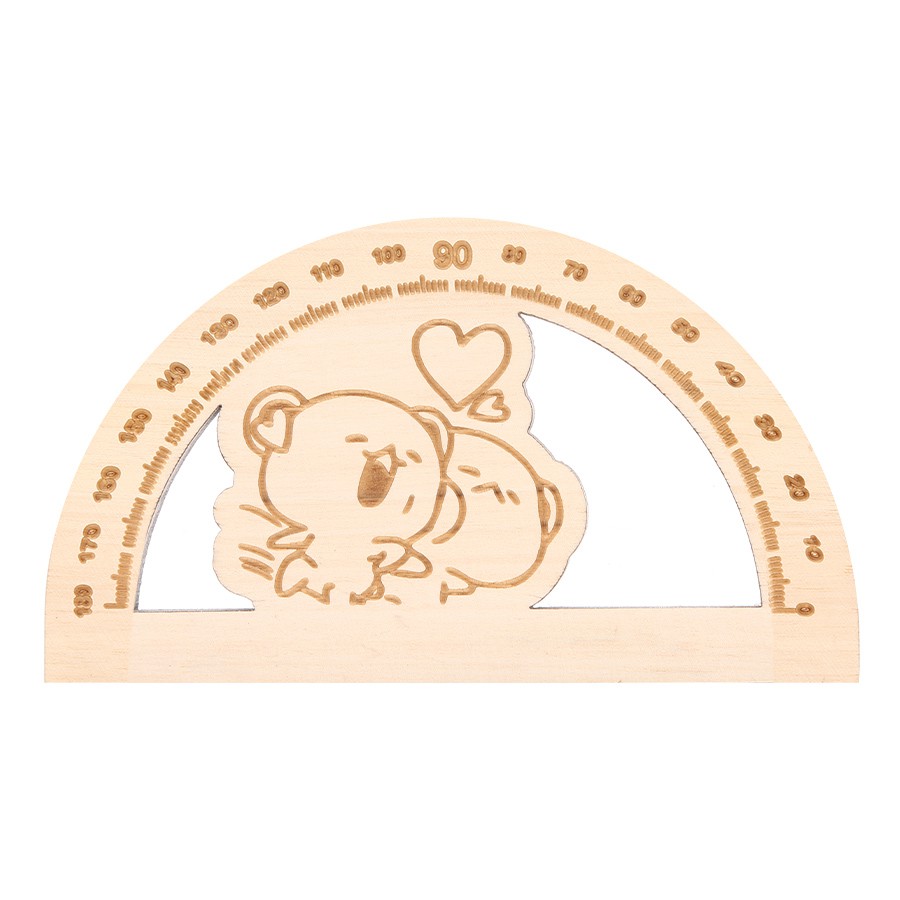 🔹Thước Đo Độ Gỗ Hình Thú 10Cm