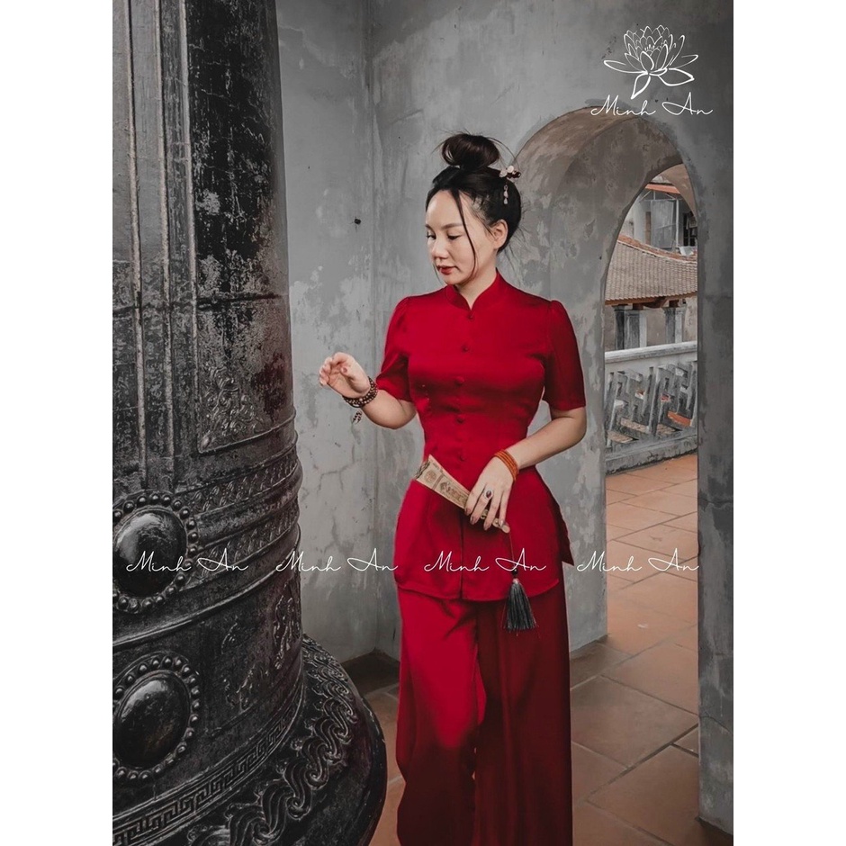 Đồ Lam Đi Chùa Nữ Chất vải Lụa Tầm Ước  Vải Mịn Mát Mẫu Mã Mới Thời Trang Đồ Lam Đi Chùa # đồ lam