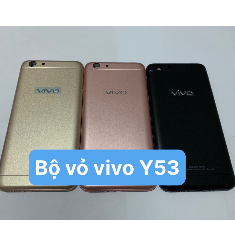 Bộ vỏ Full vivo Y53 zin - gồm lưng ,sườn, phím, bộ kính camera