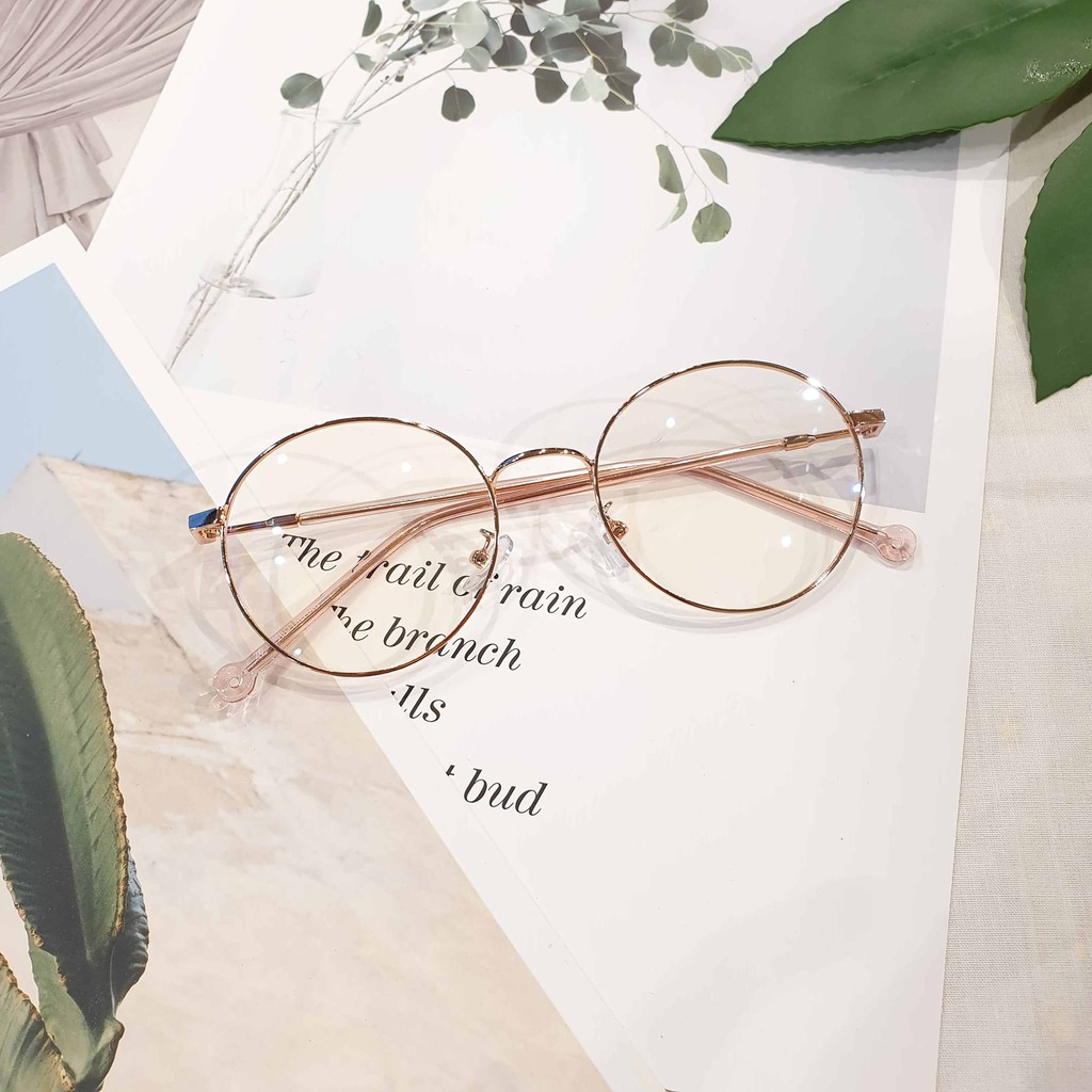 Kính gọng mảnh tròn nam nữ Emilie eyewear chất liệu kim loại phụ kiện thời trang 2626 | BigBuy360 - bigbuy360.vn