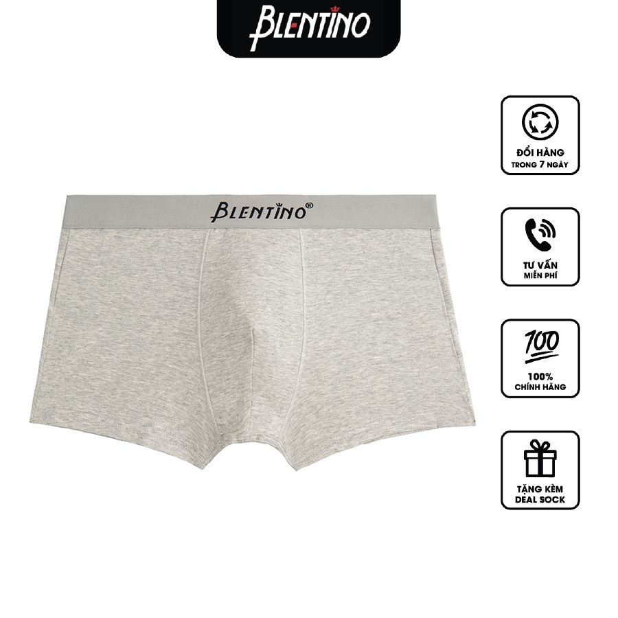 Quần Lót Nam Boxer Blentino D06, Vải Cotton Thấm Hút Mồ Hôi.