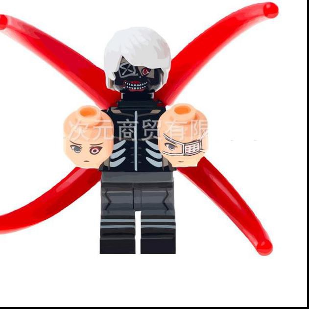 Mô Hình Đồ Chơi Lego Nhân Vật Ken Kaneki Haise Rinkaku