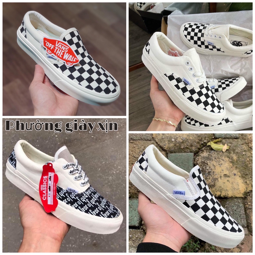 Giày 𝐕𝐀𝐍𝐒 Caro Có Dây Buộc , Fear Of God, 𝐕𝐀𝐍𝐒 Vaul Old Skool Lười Siêu Hót 2022- Giá gốc tại xưởng