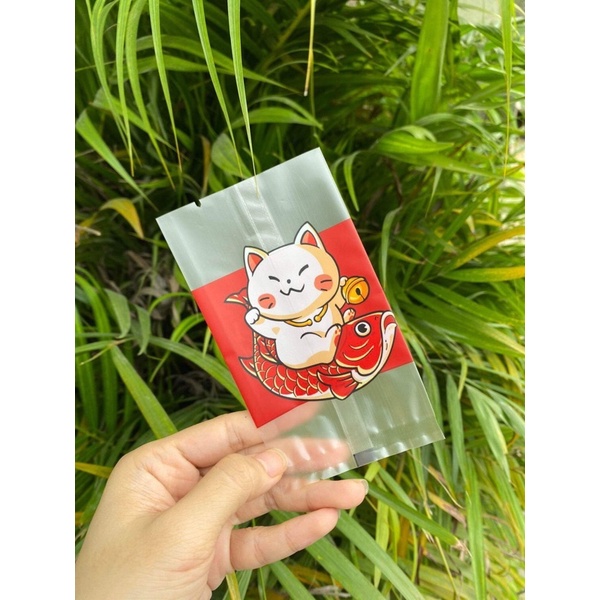 Túi đựng bánh quy, bánh dứa Mèo Thần Tài