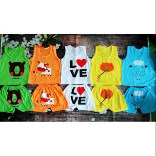Combo 25 bộ sát nách quần đùi cho bé trai