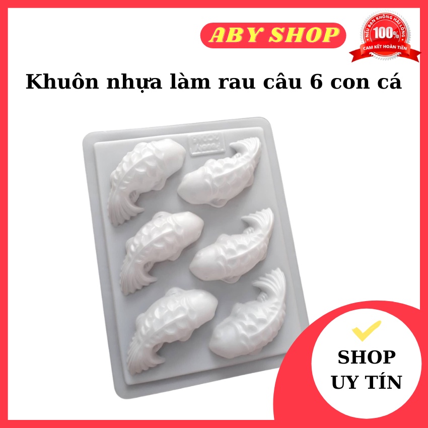 Khuôn nhựa làm rau câu 6 con cá ⚡ HÀNG LOẠI 1 ⚡ khuôn nhựa làm rau câu với tạo hình độc đáo lạ mắt