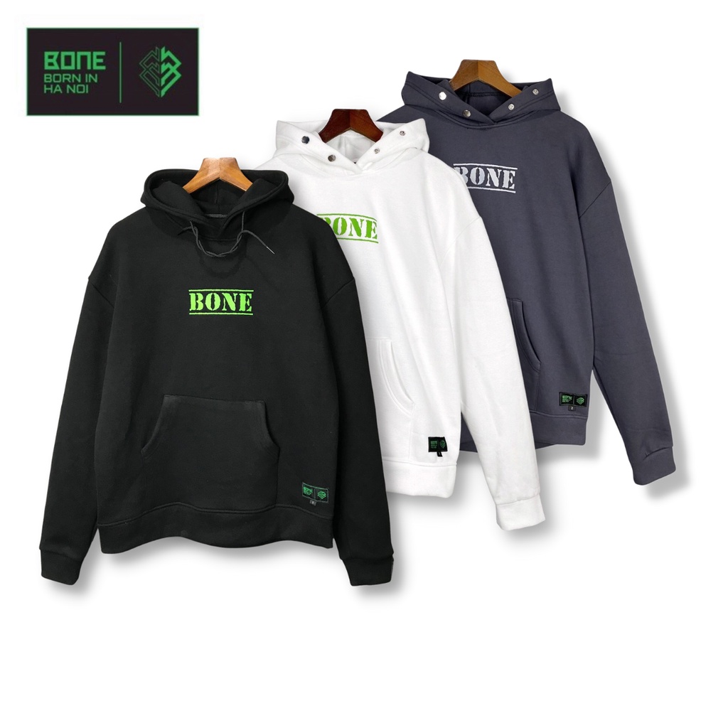 Áo hoodie local brand chính hãng unisex form rộng Bone Basic