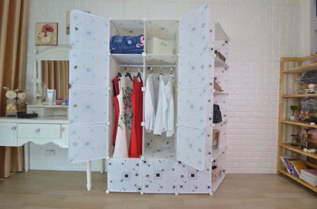 Tủ nhựa ghép 15 ô kèm 5 góc sâu 47cm. Tặng kèm 3 treo đồ. Inbox Mẫu và màu bạn chọn. Mẫu được nhiều người mua nhất