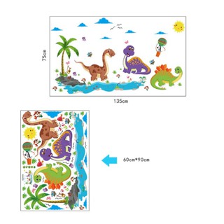 [RẺ VÔ ĐỊCH] Decal dán tường khu vườn khủng long