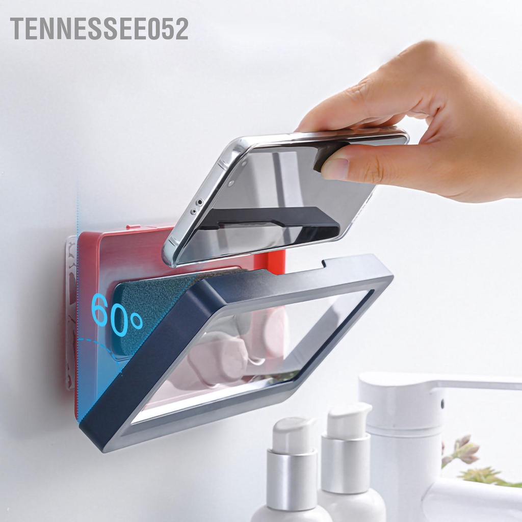 Giá Đỡ Điện Thoại 2 Tầng Gắn Tường Chống Sương Mù Không Thấm Nước Cho Phòng Tắm