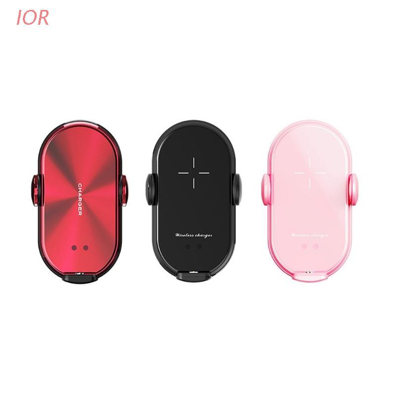 IOR* Auto Clamping 10W Car Wireless Charger Air Vent  Phone Mount Holer with 3pcs Magnetic Plug for i-phone and more Mobile Phone Cellphones cycling gifts for men