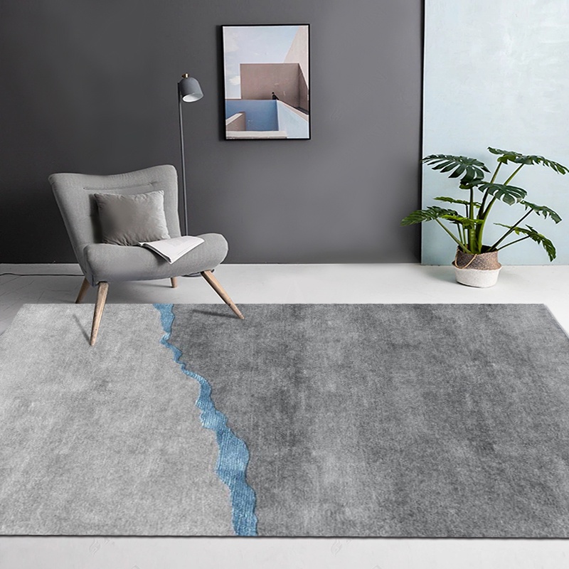 Thảm Lót Sàn Phòng Khách / Ngủ Màu Đen / Xám Gradient Kích Thước Lớn Phong Cách Tối Giản