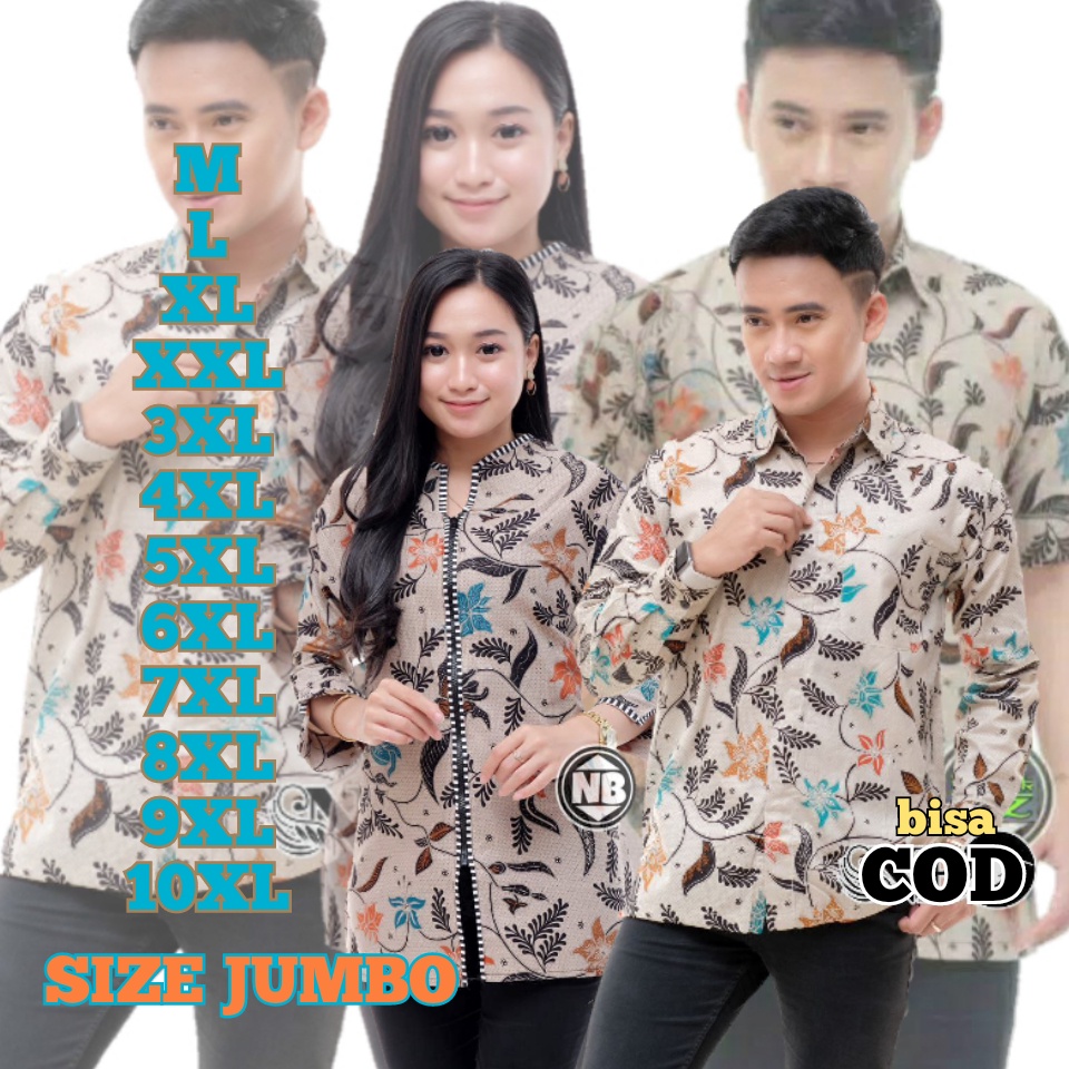 Áo BATIK Có Viền Và Kích Thước M L XL XXL 3XL 4XL 5XL 6XL 7XL 8XL 8XL 9XL / 10XL / Cho Cặp Đôi / Cặp Đôi