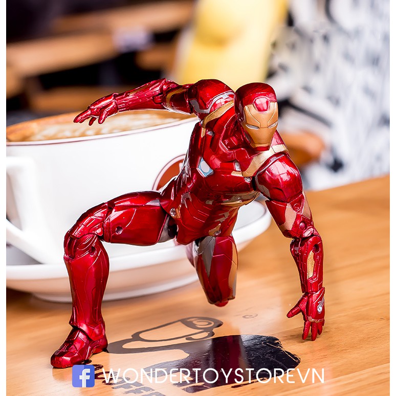 Mô hình Iron Man Mark 46 Captain America Civil War ZD Toys 17cm Avengers