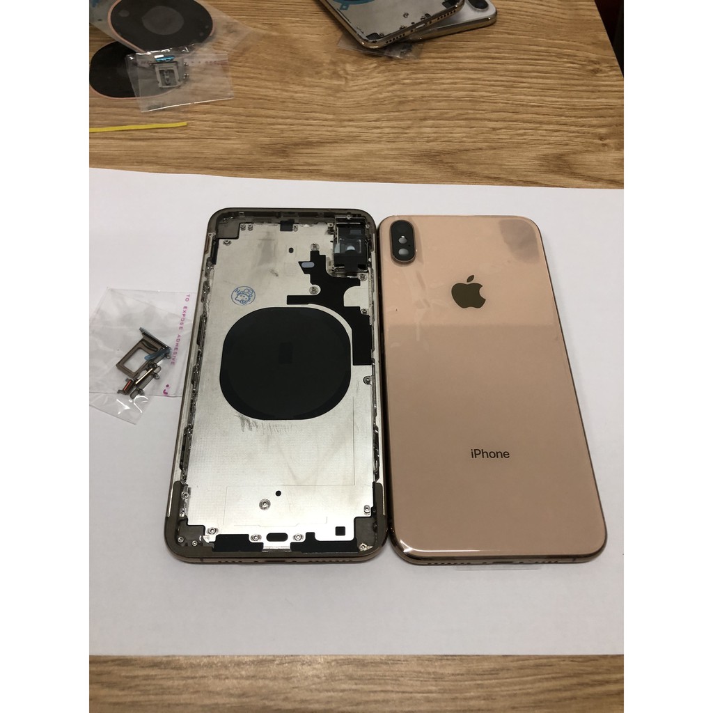 Khung sườn, nắp lưng iPhone  XS Max (Full nút + khay sim) - Vỏ đẹp thay như vỏ zin