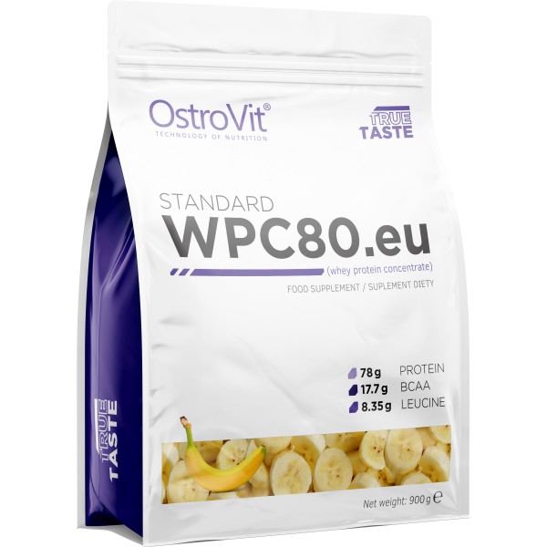 OSTROVIT STANDARD WPC80 - SỮA WHEY PROTEIN HỖ TRỢ TĂNG CƠ, VỊ NGON