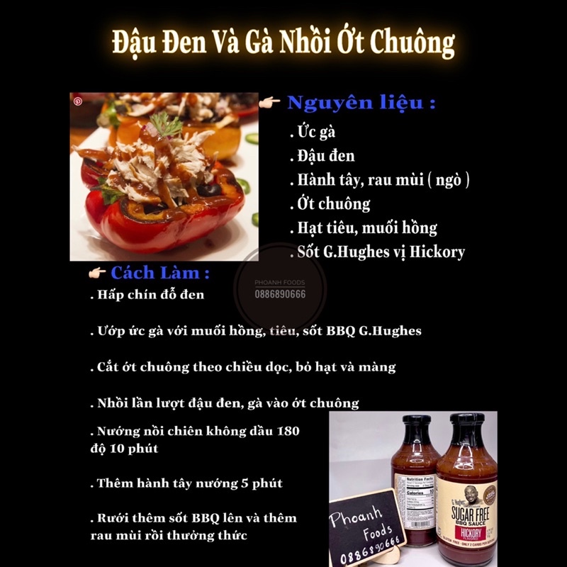 Sốt Ướp - chấm G Hughes  - sốt ướp thịt,rau ăn kiêng