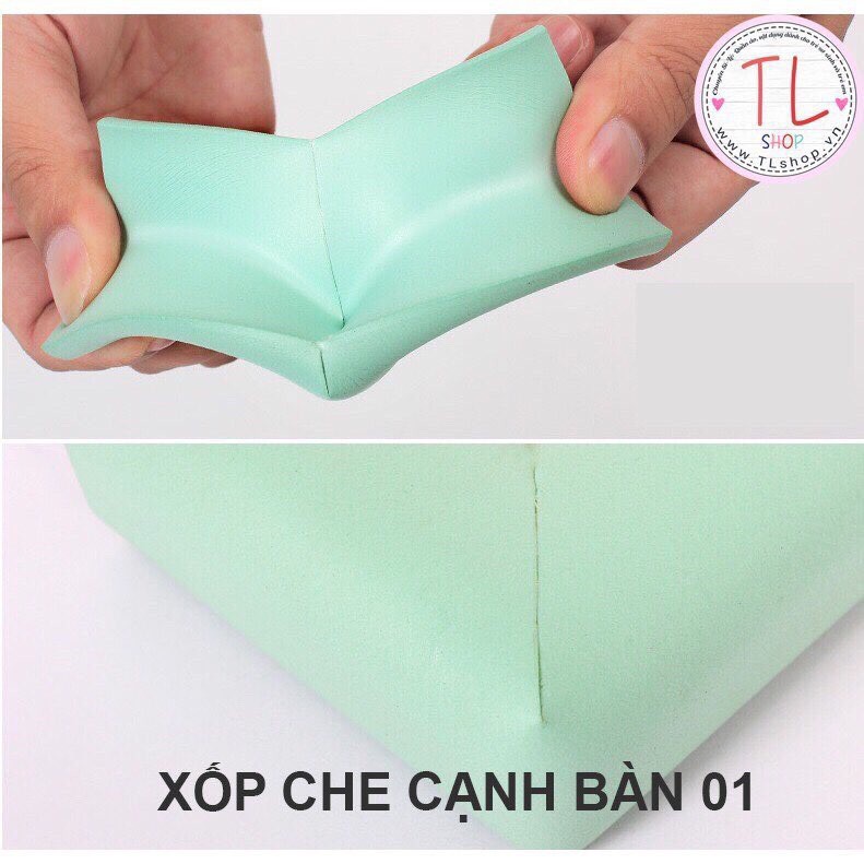 Xốp che cạnh bàn bảo vệ an toàn cho bé 2M - Miếng bọt biển bịt cạnh bàn - cuộn cao su bọc cạnh bàn