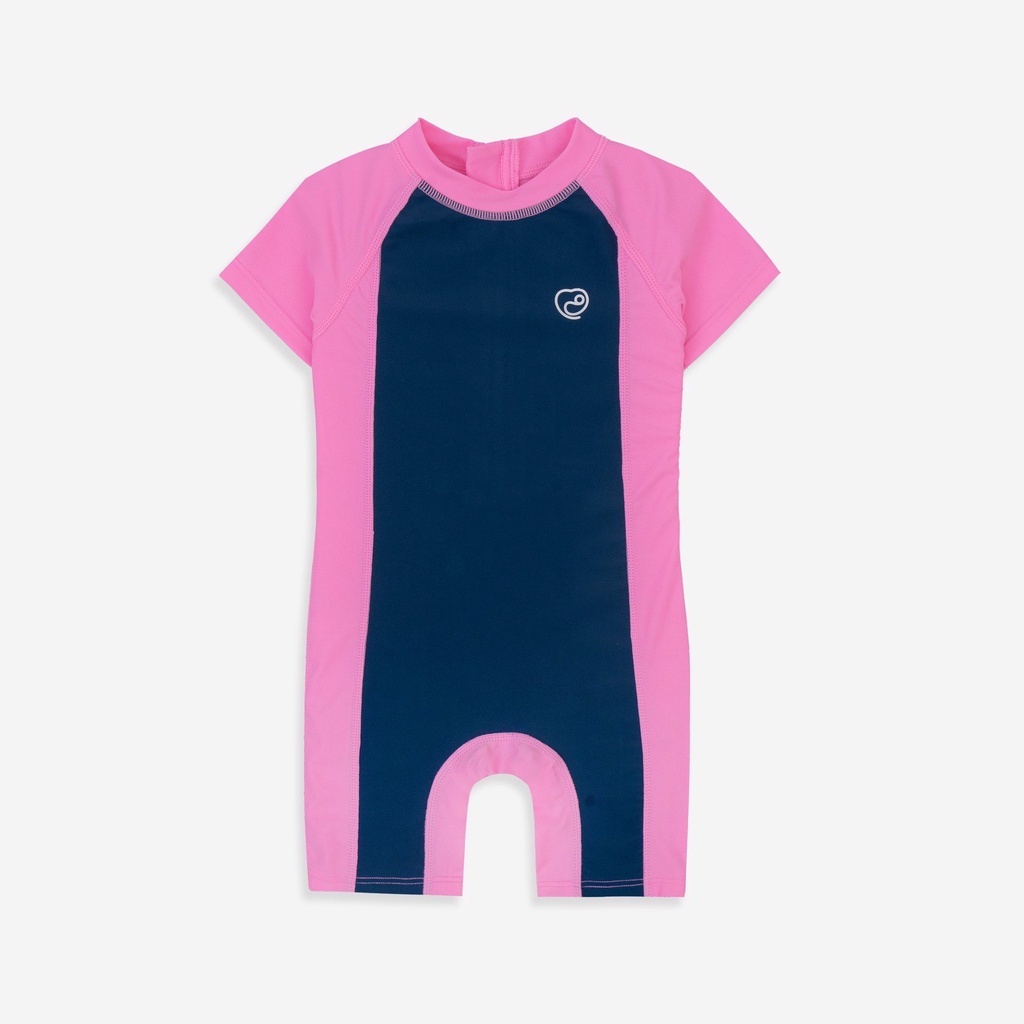 [Bubaby] Bộ bơi liền ngắn tay Bu Baby  cho bé trai bé gai  Bu Aqua BSM23101)