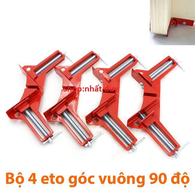 Bộ 4 cái ê tô kẹp góc 90 độ,bộ 4 cái ê tô kẹp góc vuông đa năng