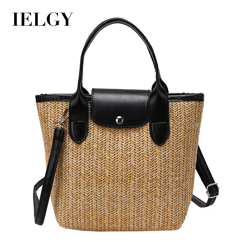 Túi Đeo Vai Đan Mây Kích Thước Lớn Di Động Thời Trang Cho Nữ