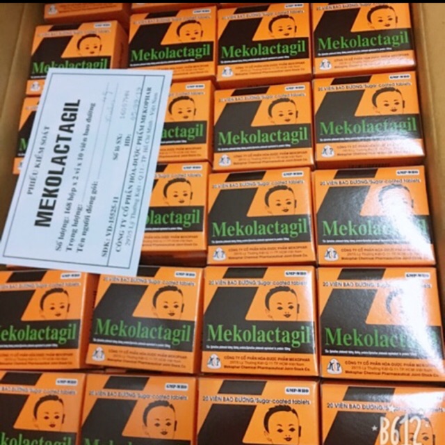 Mekolactagil tảo lợi sữa hộp 20 viên combo 10 hộp