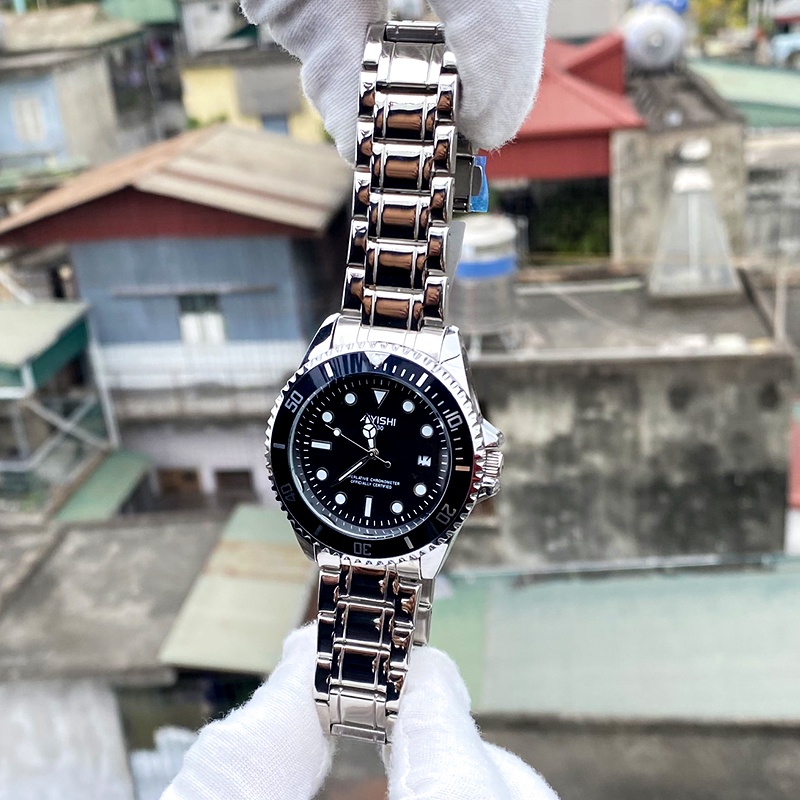 Đồng hồ nam chính hãng đẹp thời trang cao cấp giá rẻ dây thép chống nước ROZIDA DH04 | BigBuy360 - bigbuy360.vn