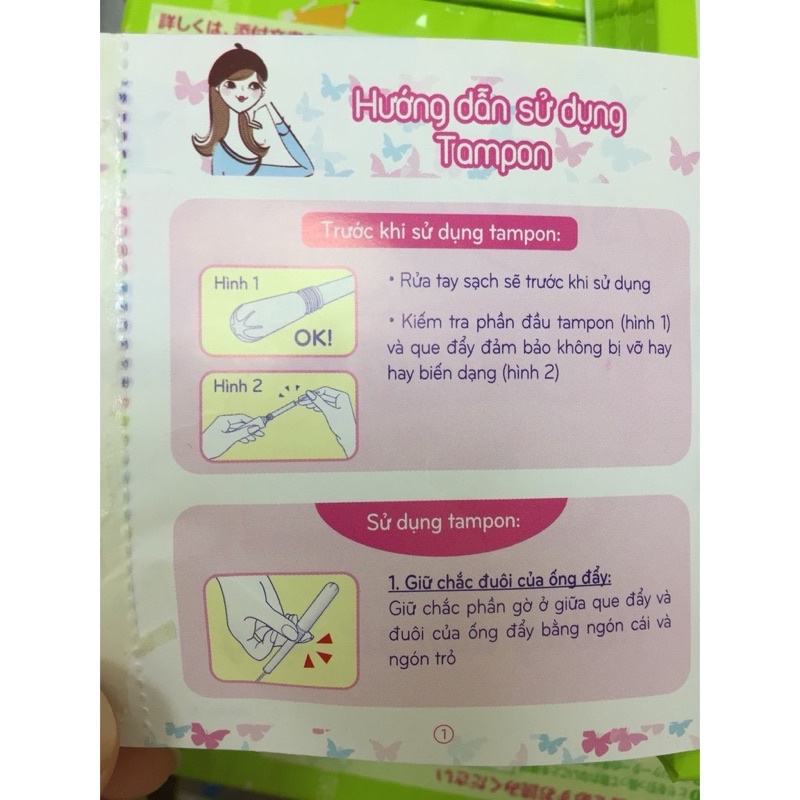 Băng vệ sinh ống Sofy Soft Tampon siêu thấm 9 ống