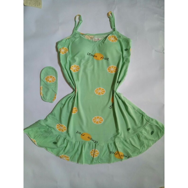 (Sp mới) Váy ngủ 2 dây Đầm ngủ chất thun mềm thoáng mát (Kèm bịt mắt) | BigBuy360 - bigbuy360.vn