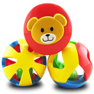 Bộ 3 Lục Lạc Xúc Xắc Quả Bóng Cho Bé - Lục Lạc Nhiều Màu Sắc Phát Âm Thanh Vui Nhộn - ĐỒCHƠITRẺEM
