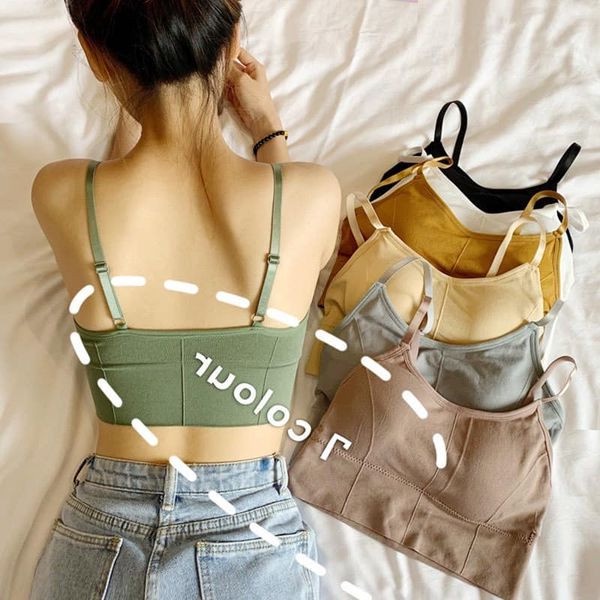 Áo bra hở lưng - Áo Bra Thun Gân , Khoét Chữ U Siêu Mát