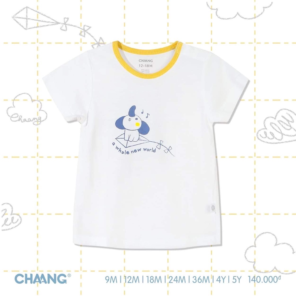 Chaang áo cotton cộc tay summer cho bé trai bé gái