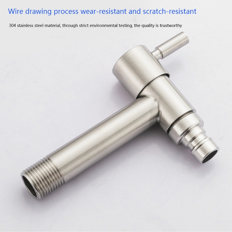 Vòi Nước Gắn Tường Bằng Thép Không Gỉ Tiện Dụng Cho Gia Đình