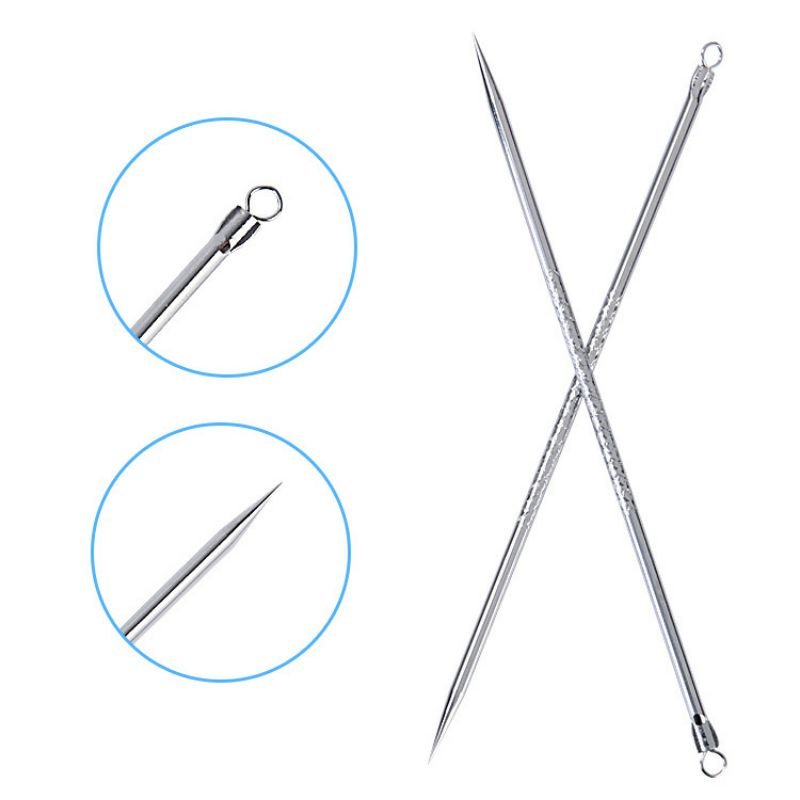 Cây nặn mụn inox không gỉ có 2 đầu