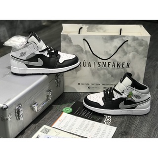 Siêu phẩm giày thể thảo sneaker jd xám đen cao cổ siêu xinh cao cấp ảnh thật + freeship + tặng tất