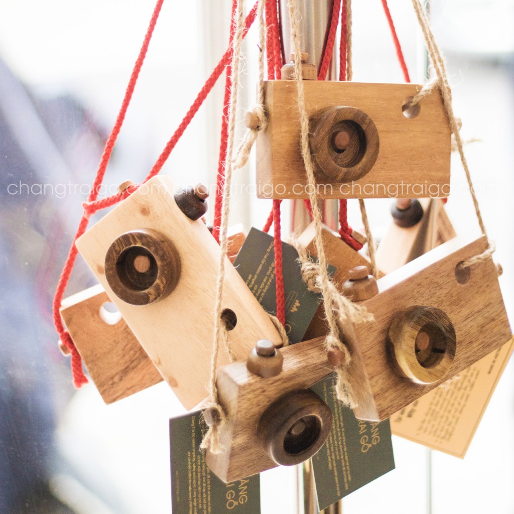 Đồ Chơi Mô Hình Máy Ảnh Gỗ Chàng Trai gỗ