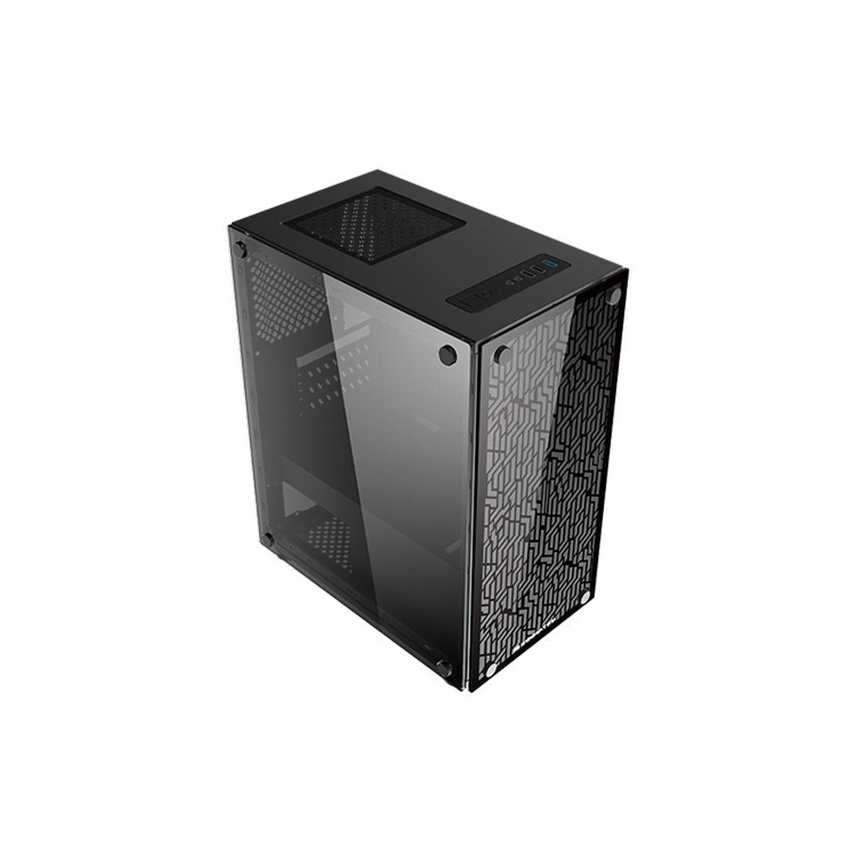 Vỏ case Xigmatek NYX - 2 Mặt kính cường lực - 4 khe mở rộng - Có thể lắp lên 6 Fan - Hàng chính hãng