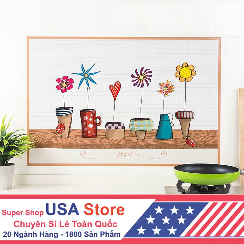 Miếng Dán Cách Nhiệt Trang Trí Nhà Bếp DECOR CHIBI, Không Thấm Nước Dầu Mỡ, Decal Dán Tường 60X90Cm | WebRaoVat - webraovat.net.vn