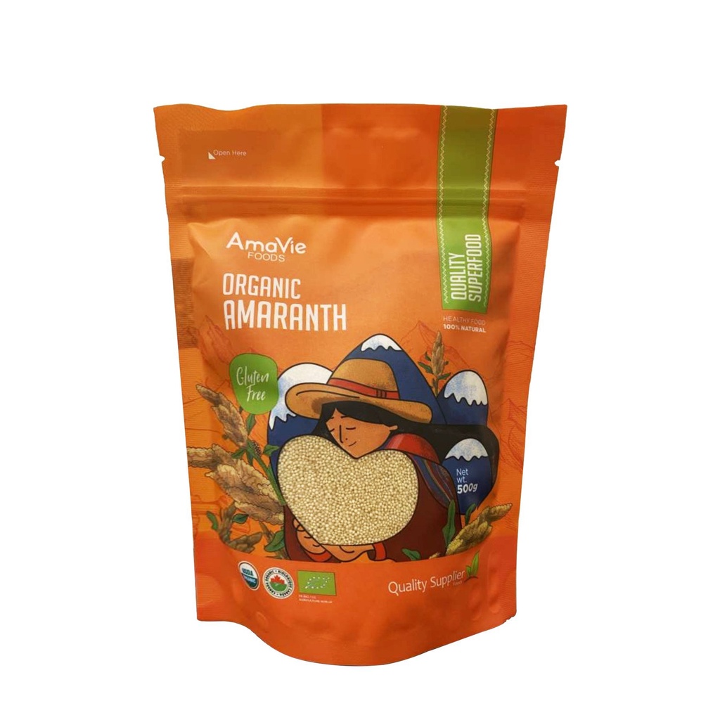 Hạt dền Amaranth hữu cơ Amavie Foods 500g