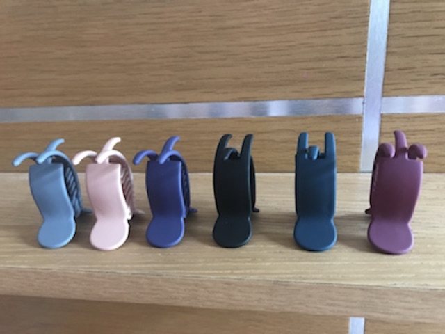 Kẹp gấp 3 răng nhám đầu tròn(nhựa đẹp)