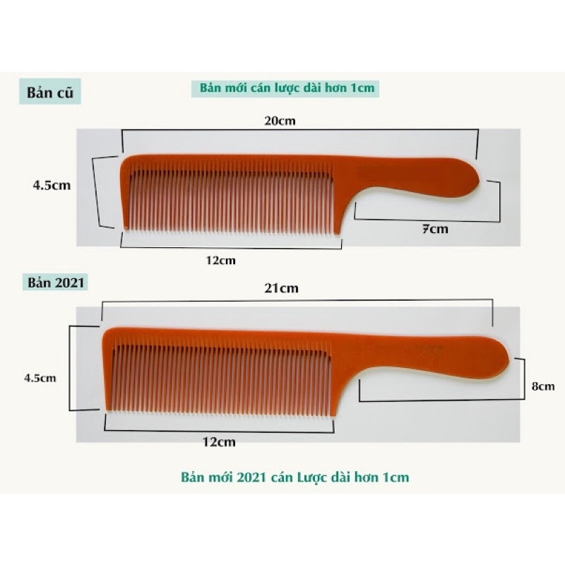 Lược cắt tóc nam bản to TƯƠNG BARBER 2021